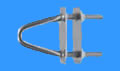 M8 x 100mm 0� Angled Head U-Bolt With 2 Counterplates ART 8979