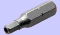 2.5M HEX PIN BIT 3/3