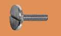 M4 X 5mm SLOT PAN MACHINE SCREW WITH LARGE HEAD DIN 921