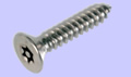 4.2 x 13mm Tamper TX  Countersunk Self Tapping Screws Ref 3/6